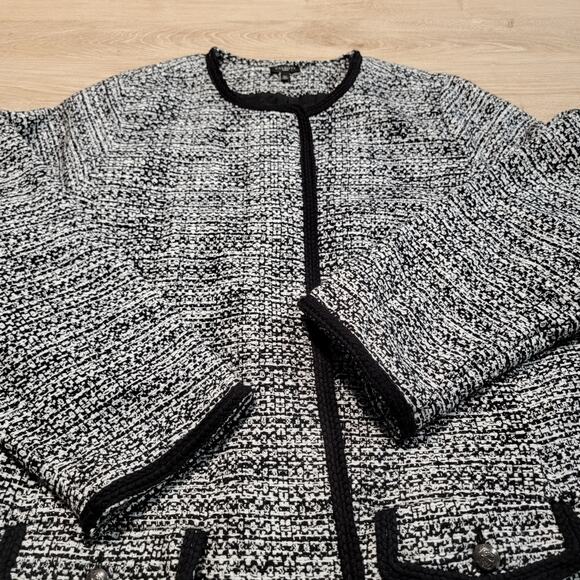 Talbots Black and White Tweed Jacket - Picture 6 of 10